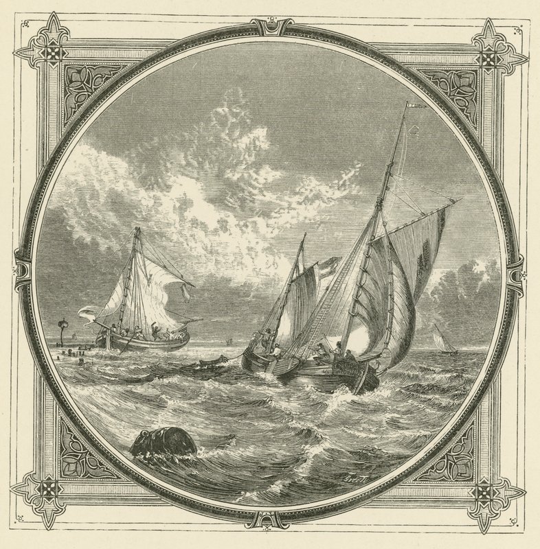 A ship aground, is a beacon at sea by John Leighton