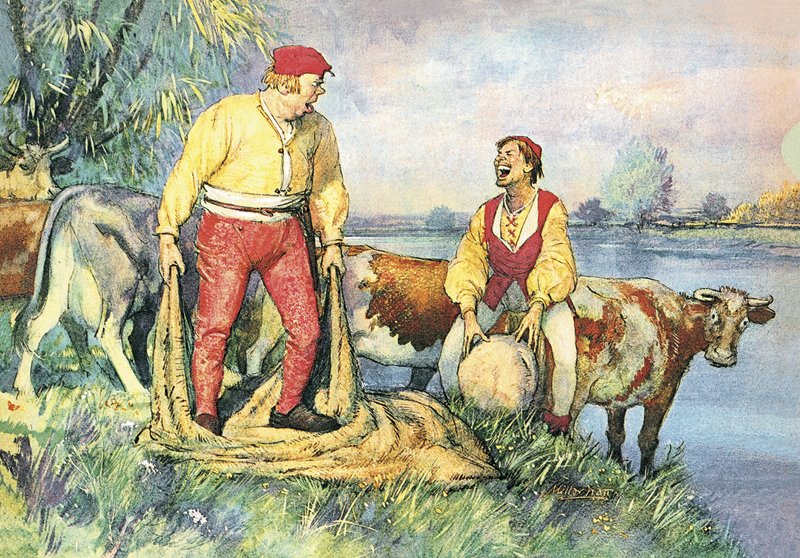 Big Claus and Little Claus by John Millar Watt