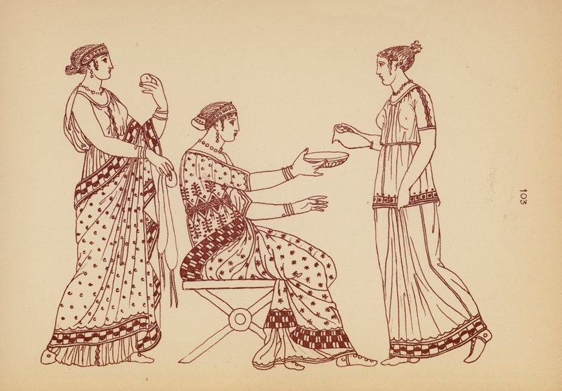 Ancient Greek Female Costume by John Moyr Smith
