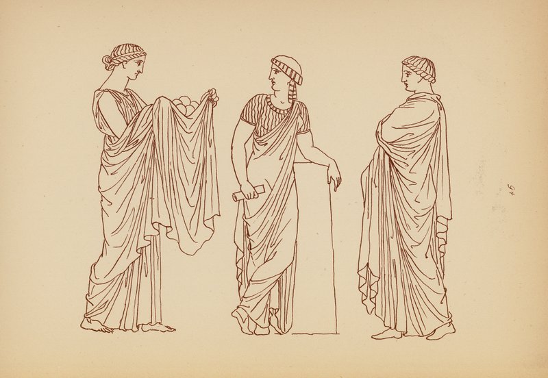 Ancient Greek Female Costume by John Moyr Smith