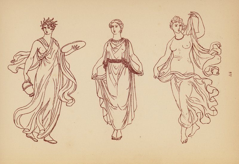 Ancient Greek Female Costume by John Moyr Smith