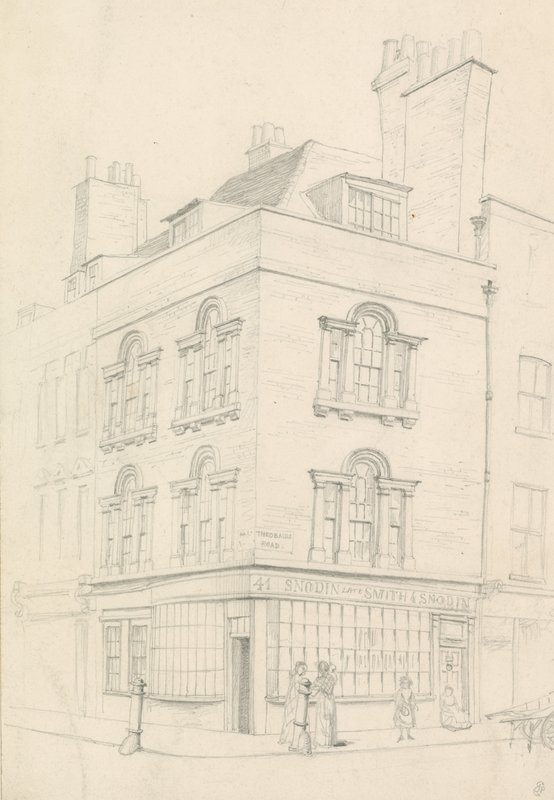 House at the Corner of Red Lion Street and Theobalds Road, Facing Lamb