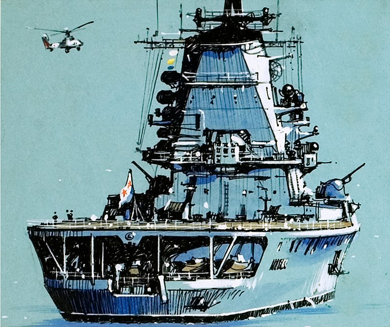 Russian Carrier Moskva by John S. Smith