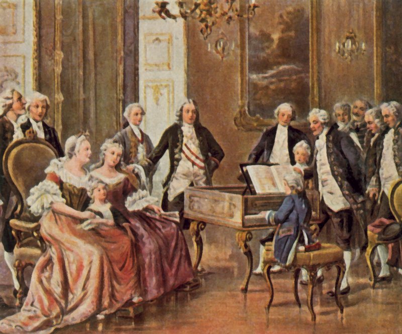 Mozart before Empress Maria Theresa by John W.G. Bond