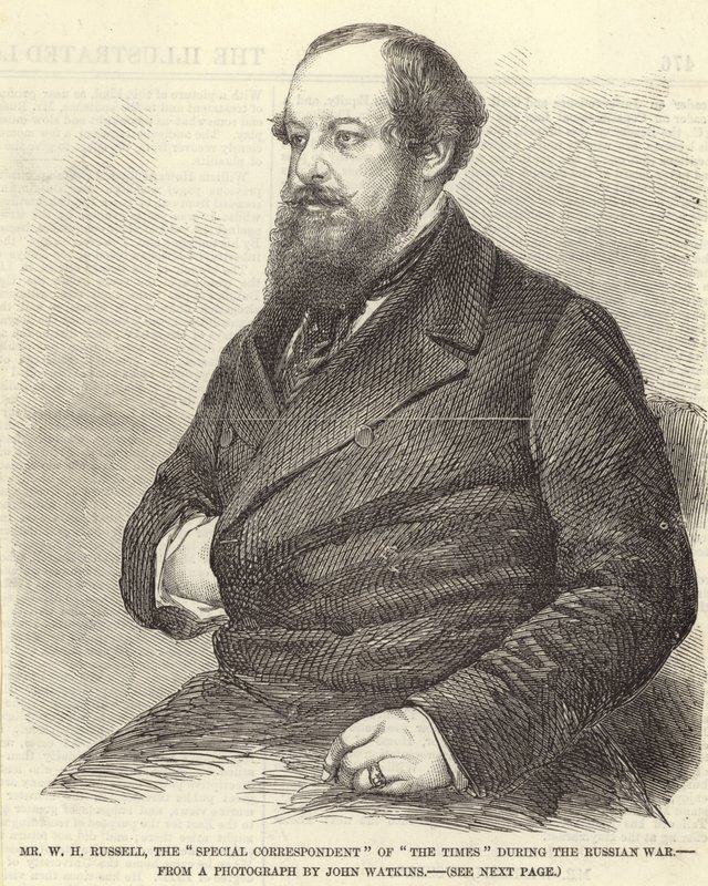 Portrait of Sir William Howard Russell by John Watkins