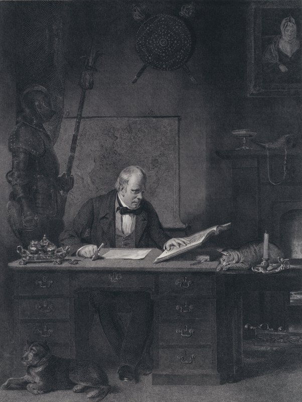 Sir Walter Scott in His Study by John Watson Gordon