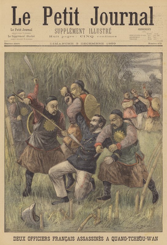 Killing of Two French Naval Officers at Guangzhouwan, China by Jose Belon