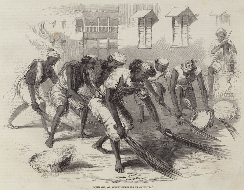 Mehtahs, or Street-Sweepers in Calcutta by Joseph Austin Benwell