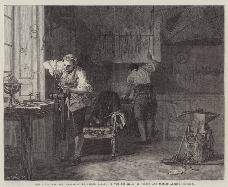 Louis XVI and the Locksmith by Joseph Caraud