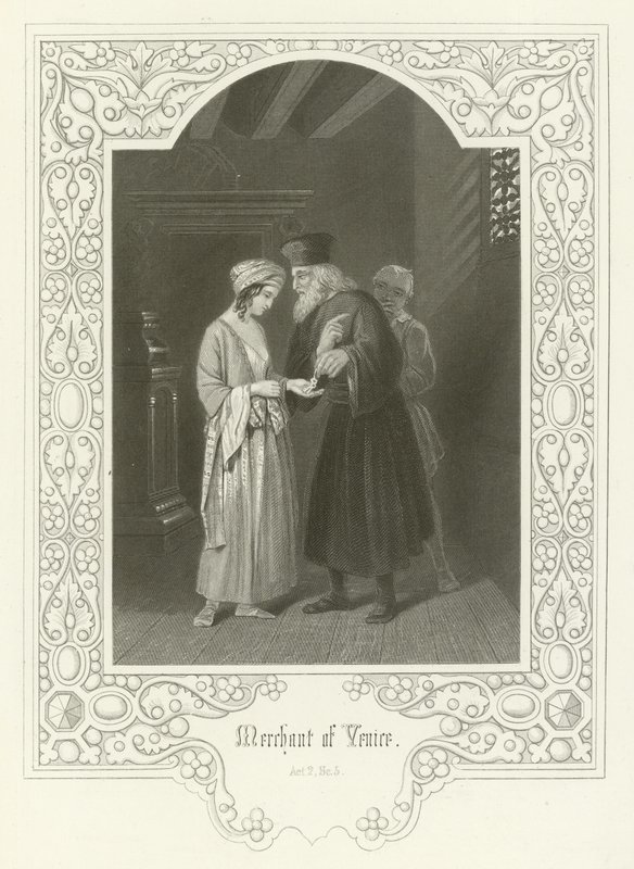 Merchant of Venice, Act II, Scene V by Joseph Kenny Meadows