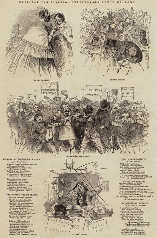 Metropolitan Election Sketches by Joseph Kenny Meadows