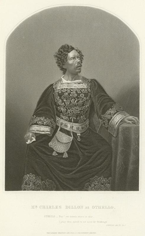 Mr Charles Dillon as Othello, Act III, Scene III by Joseph Kenny Meadows