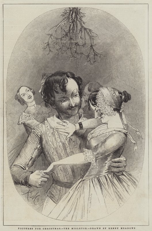 Pictures for Christmas, the Mistletoe by Joseph Kenny Meadows