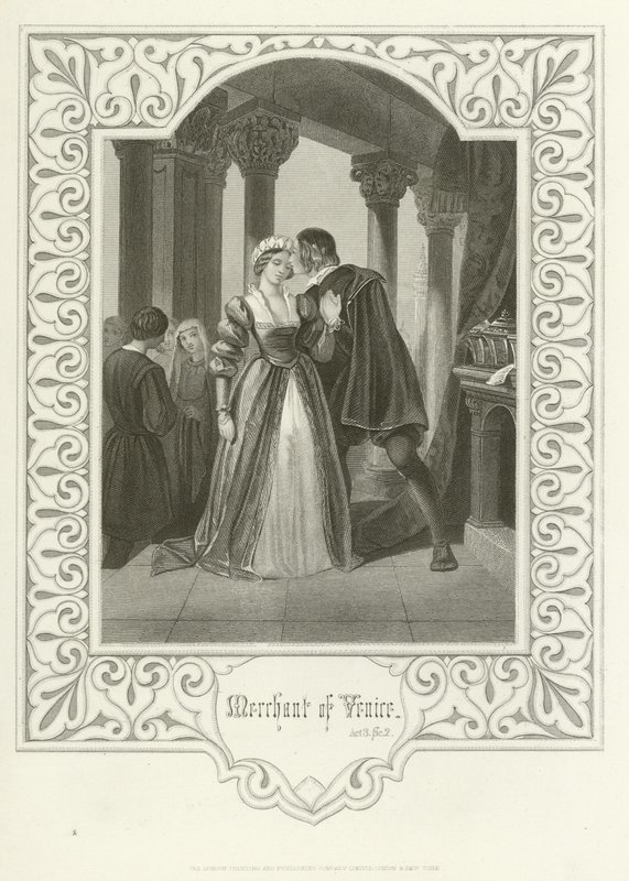 The Merchant of Venice, Act III, Scene II by Joseph Kenny Meadows