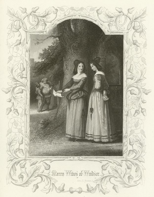 The Merry Wives of Windsor, Act II scene i by Joseph Kenny Meadows