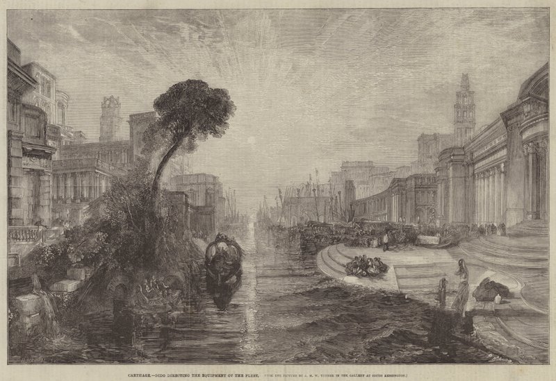 Carthage, Dido Directing the Equipment of the Fleet by Joseph Mallord William Turner