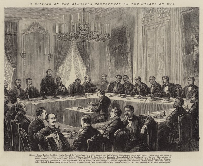 A Sitting of the Brussels Conference on the Usages of War by Joseph Nash