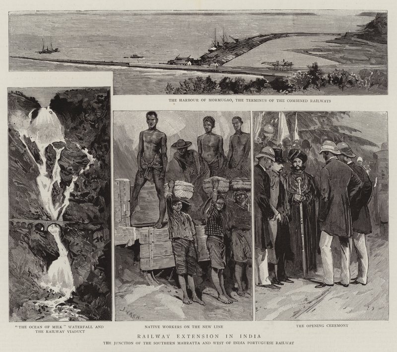 Railway Extension in India by Joseph Nash