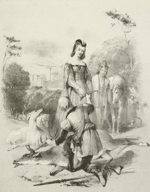 The Fair Forester, King James I and His Daughter in Greenwich Park by Joseph Nash