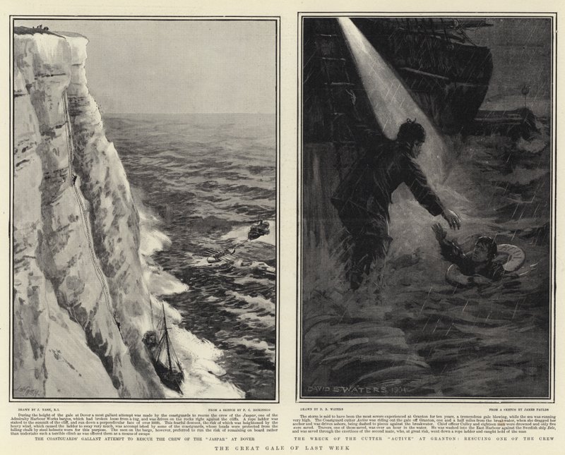 The Great Gale of Last Week by Joseph Nash
