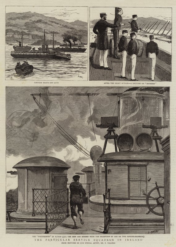 The Particular Service Squadron in Ireland by Joseph Nash