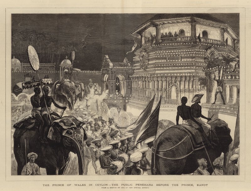 The Prince of Wales in Ceylon by Joseph Nash
