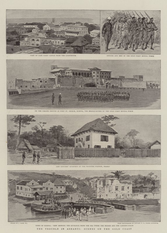The Trouble in Ashanti, Scenes on the Gold Coast by Joseph Nash