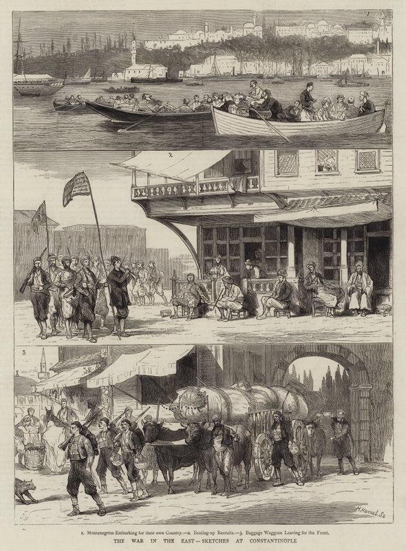 The War in the East, Sketches at Constantinople by Joseph Nash