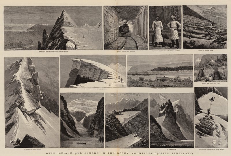With Ice-Axe and Camera in the Rocky Mountains, British Territory by Joseph Nash
