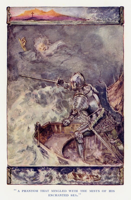 Illustration for Sir Knight of the Splendid Way by Joseph (after) Finnemore