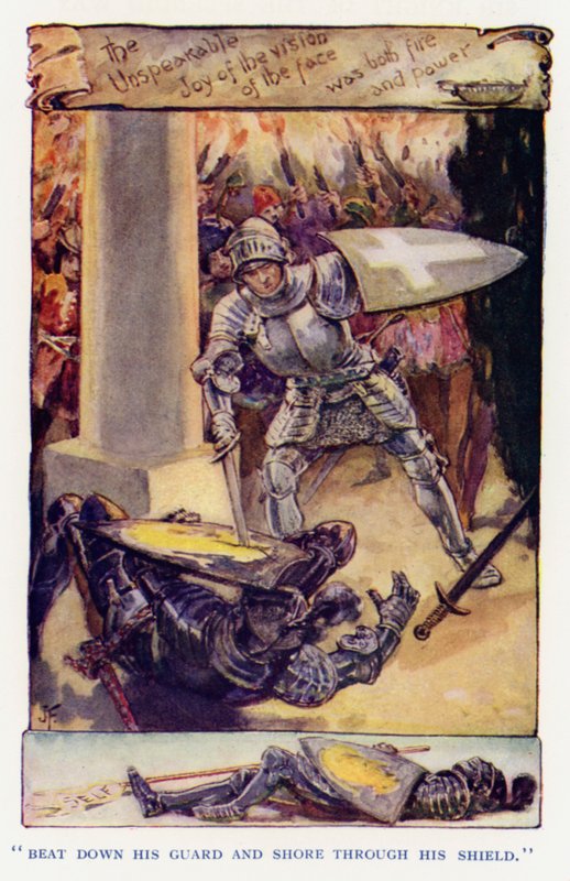 Illustration for Sir Knight of the Splendid Way by Joseph (after) Finnemore