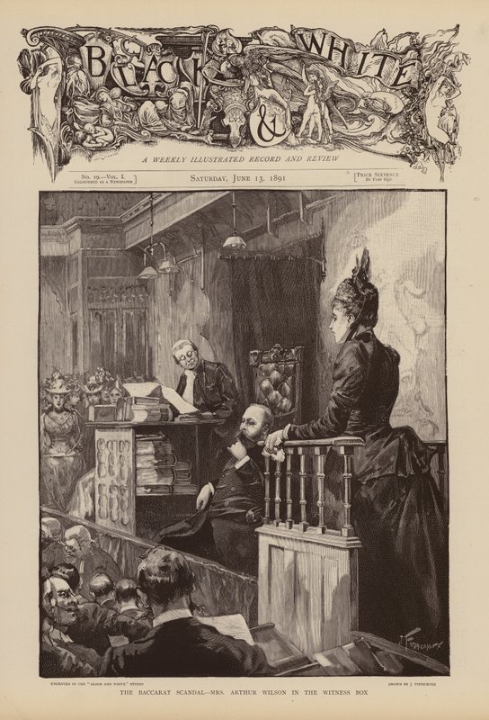 Mrs Arthur Wilson Gives Evidence During the Trial of the Baccarat Scandal by Joseph (after) Finnemore