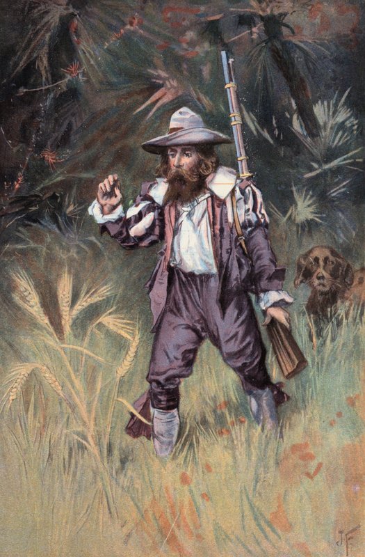 Robinson Crusoe: I find barley growing by Joseph (after) Finnemore