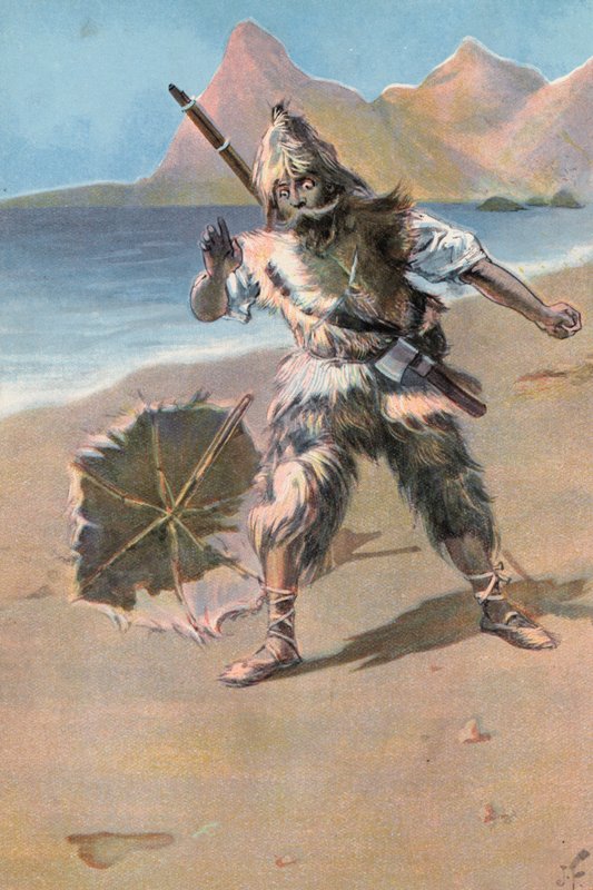 Robinson Crusoe: I see a footprint by Joseph (after) Finnemore