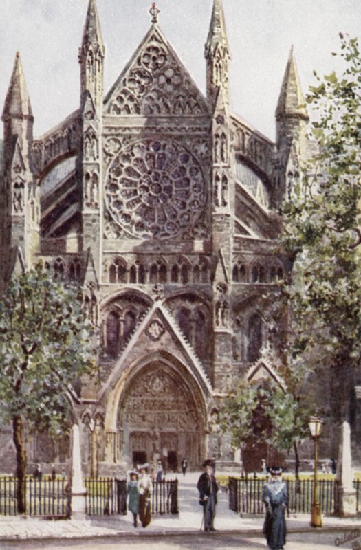 Westminster Abbey, North Transept by Joseph (after) Finnemore