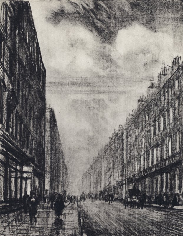 Baker Street (lithograph) by Joseph (after) Pennell