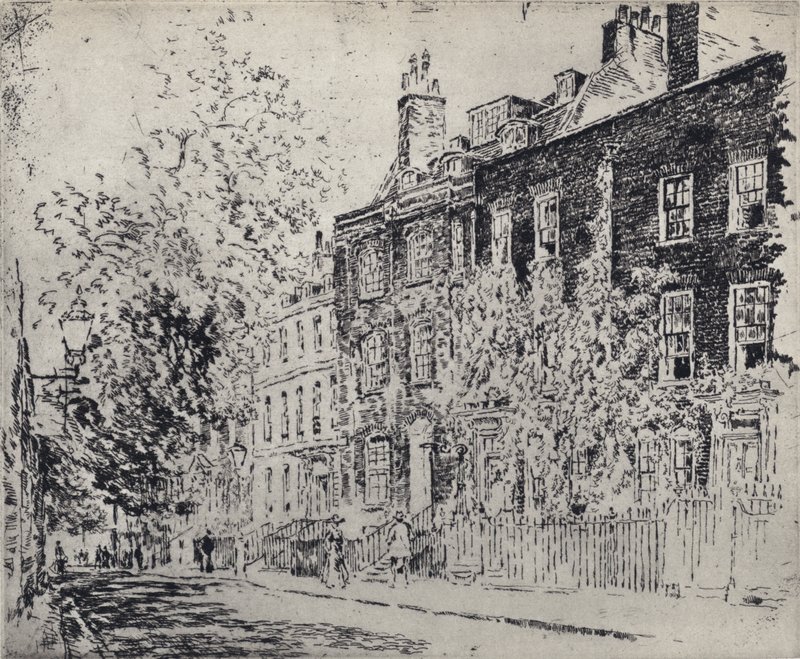 Great College Street by Joseph (after) Pennell