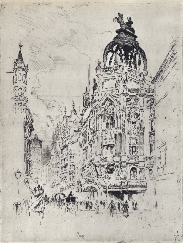 The Hippodrome (lithograph) by Joseph (after) Pennell