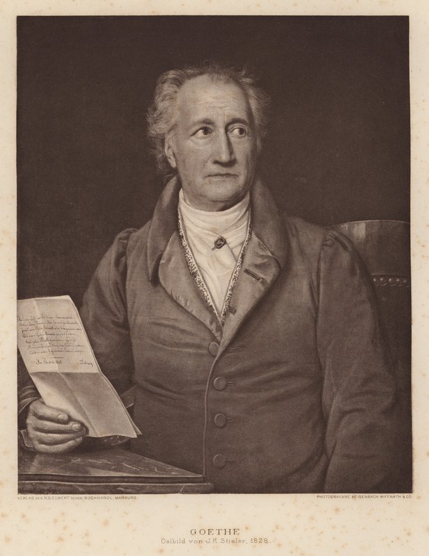 Johann Wolfgang von Goethe, German Poet and Playwright by Joseph Carl (after) Stieler