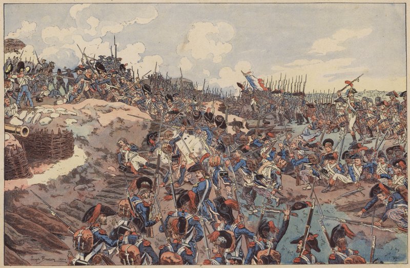 Battle of Jemappes, French Revolutionary Wars, 6 November 1792 by Joseph Charles (after) Beuzon