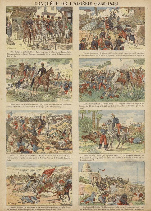 French conquest of Algeria by Joseph Charles (after) Beuzon