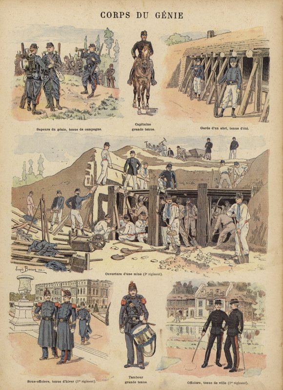 Military Engineers of the French Army by Joseph Charles (after) Beuzon
