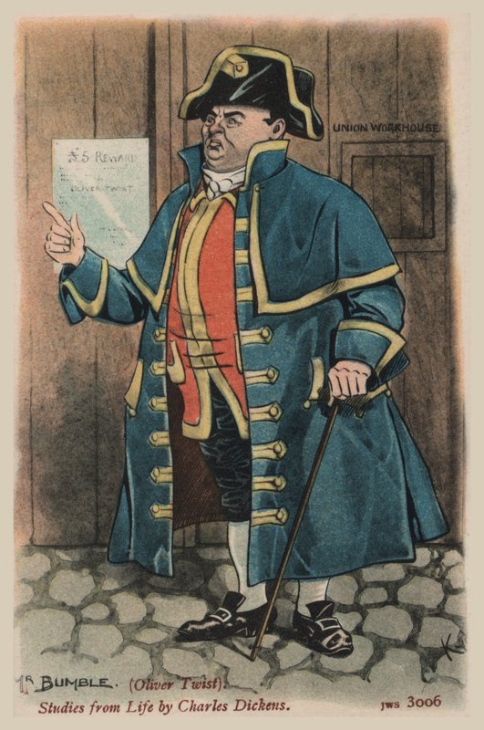 Mr Bumble, Oliver Twist by Joseph Clayton  Clarke