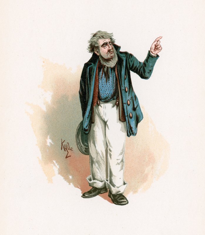 Mr Peggotty, Illustration from 