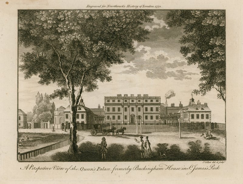 Buckingham House, St Jamess Park by Joseph Collyer