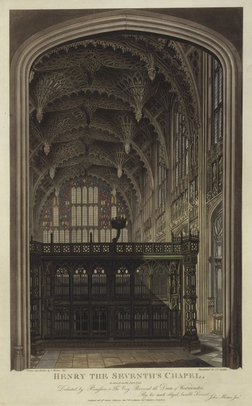 Henry VII Chapel, Westminster Abbey, London by Joseph Constantine Stadler