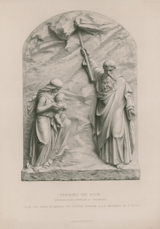 Moses Striking the Rock by Joseph Durham