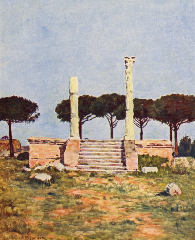Rome: Ostia, Place of Corporations by Joseph Felix Bouchor