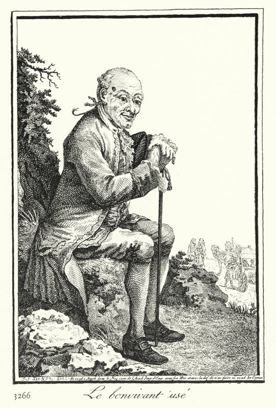 The Worn Out Bon Viveur by Joseph Franz von (after) Goez