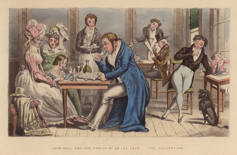 John Bull and his Family at an Ice Cafe by Joseph Grego